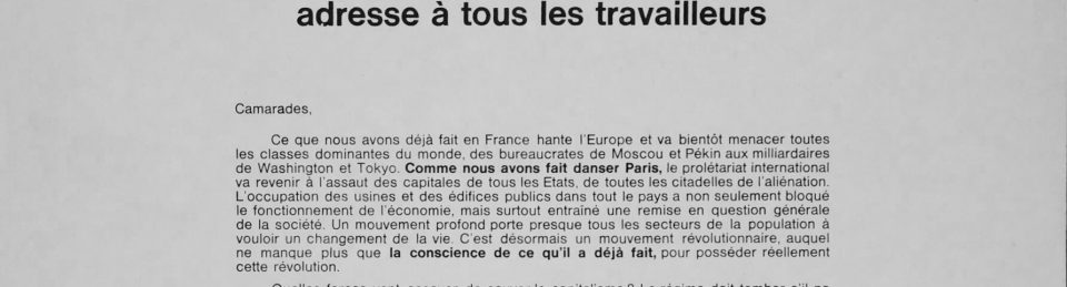 Documents from May 1968