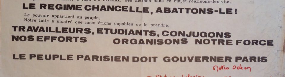 Documents from May 1968